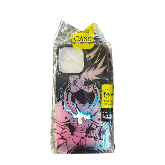 iPhone 14 Pro Max Green Laser-Effect Anime Design Hard Cover Case With Grip - Picture 3 of 8
